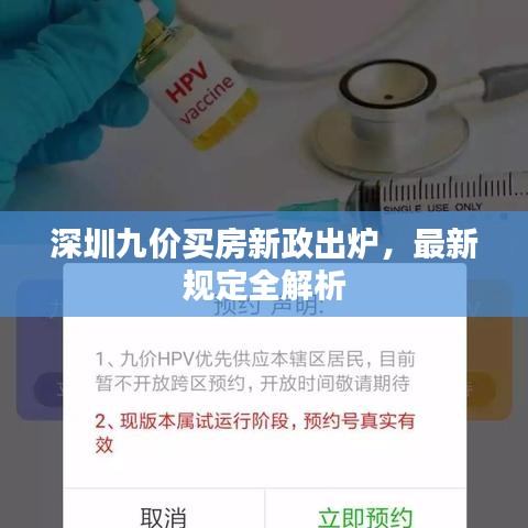 深圳九价买房新政出炉，最新规定全解析