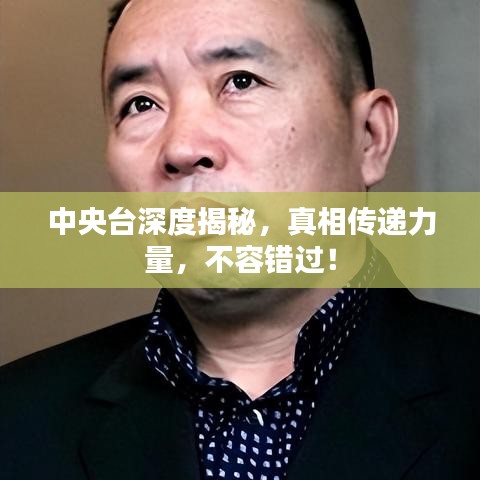 中央台深度揭秘，真相传递力量，不容错过！