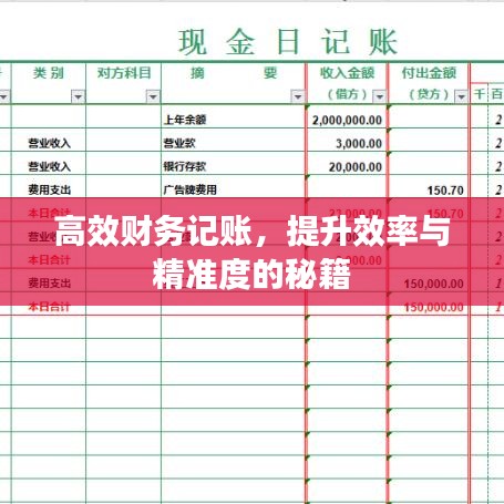 高效财务记账，提升效率与精准度的秘籍