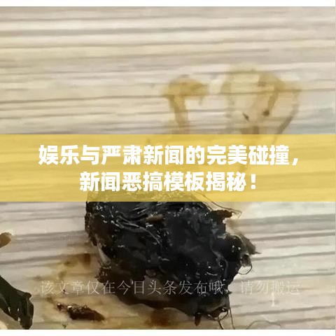 娱乐与严肃新闻的完美碰撞，新闻恶搞模板揭秘！