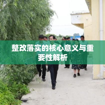 整改落实的核心意义与重要性解析
